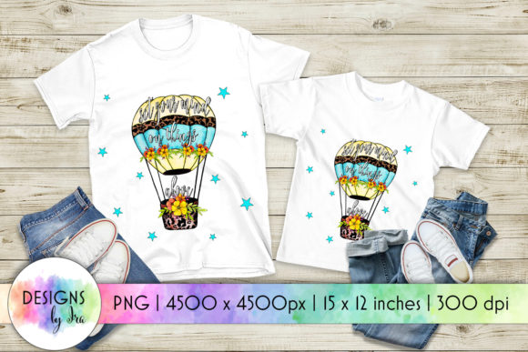 Air-Balloon with Positive Quote Print: A Thoughtful Embroidery Design for Real Projects