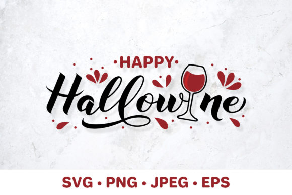 Happy Hallowine: A Lighthearted Halloween Embroidery Design