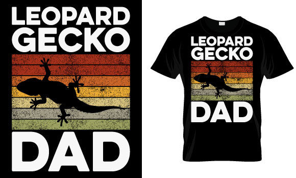 Leopard Gecko Dad: A Playful Embroidery Design for Real Projects