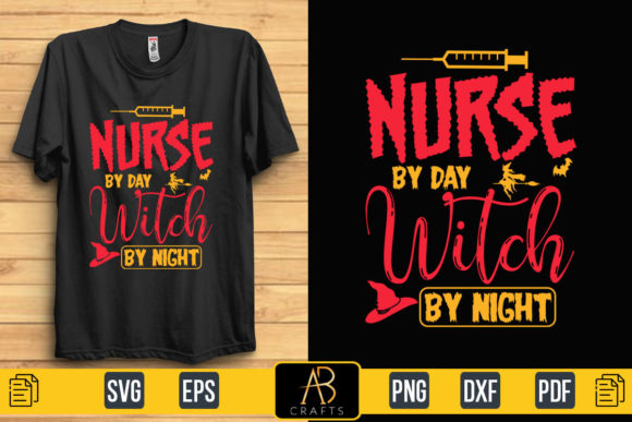 Nurse by Day Witch by Night – A Typography Design Worth Stitching