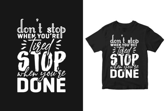 Stop When You're Done Typography T-shirt Review