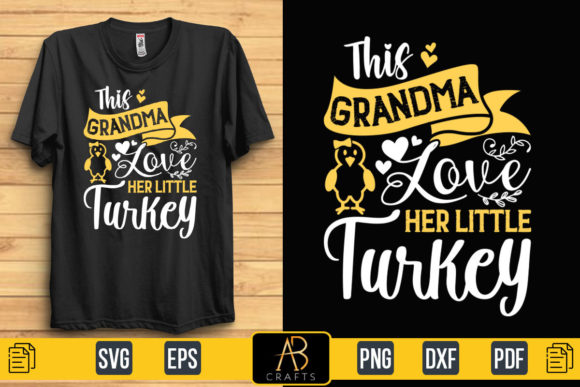 This Grandma Love Her Littleturkey Quote: A Heartfelt Embroidery Design